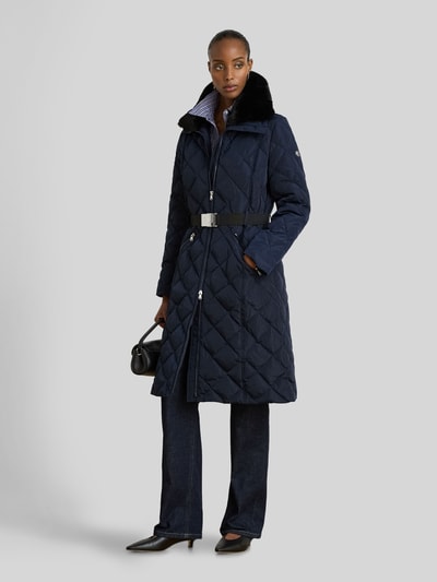 Lauren Ralph Lauren Steppmantel mit abnehmbarem Taillengürtel Dunkelblau 1