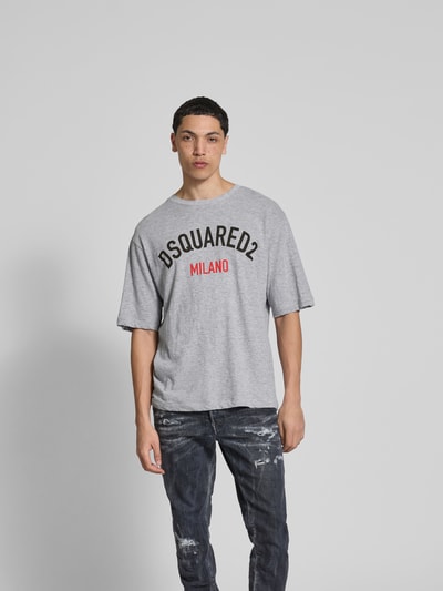 Dsquared2 T-Shirt mit Label-Print Mittelgrau 4