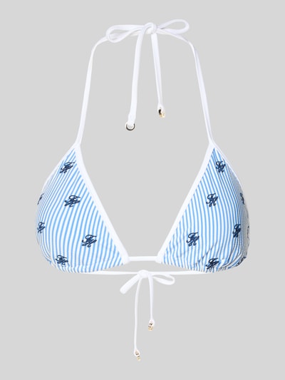 Tommy Hilfiger Bikini-Oberteil mit Logo-Stitching Blau 2