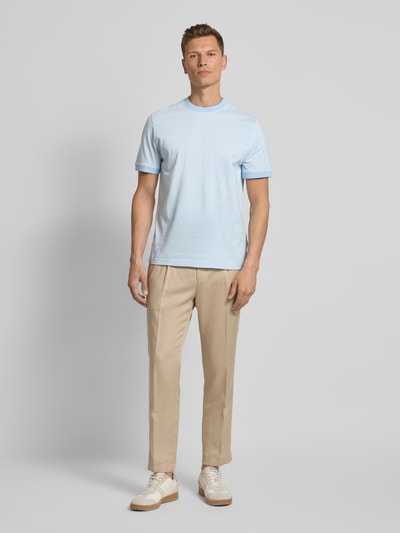PAUL SMITH T-Shirt mit gerippten Abschlüssen Marine 1