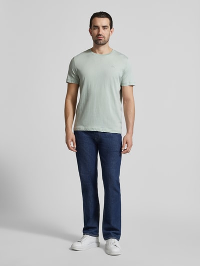 Tom Tailor T-shirt o kroju regular fit z czystej bawełny Limonkowy 1
