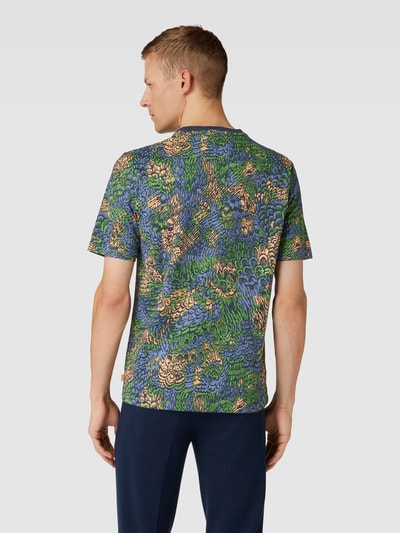 Scotch & Soda T-Shirt mit Allover-Print Dunkelgruen 5