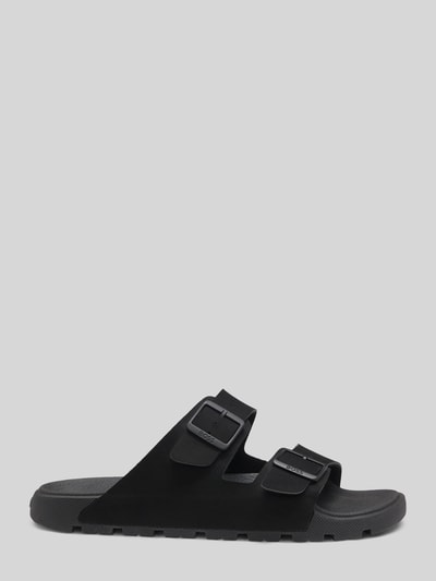 BOSS Sandalen mit zwei Riemen und Logo Details BLACK 4