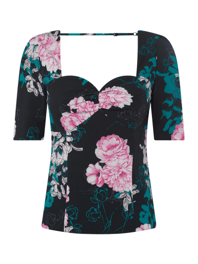 Guess Blouseshirt met bloemenmotief Zwart - 1