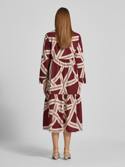 OPUS Midikleid mit Tunikakragen Modell 'Werano' Bordeaux 5