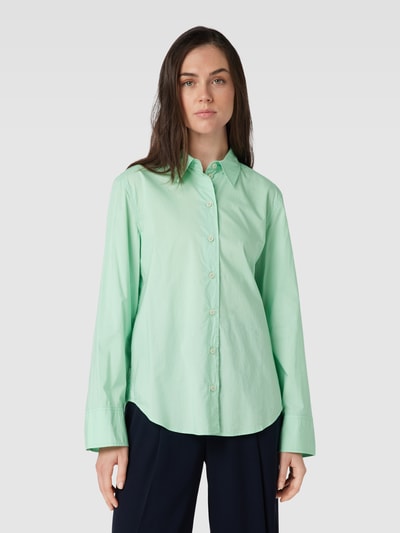 Marc O'Polo Overhemdblouse met platte kraag Mintgroen - 4