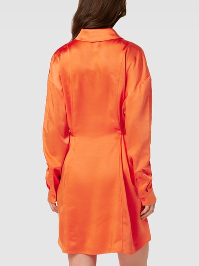 HUGO Minikleid mit Knopfleiste Modell 'Keleste' Orange 5