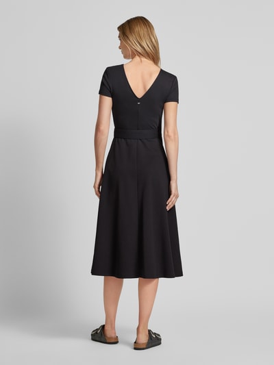 Tommy Hilfiger Knielanges Wickelkleid mit Gürtel Modell 'UTILITY' Black 5