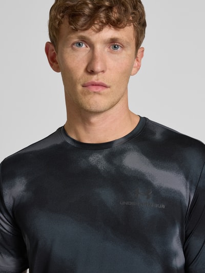 Under Armour T-Shirt mit Label-Print BLACK 3