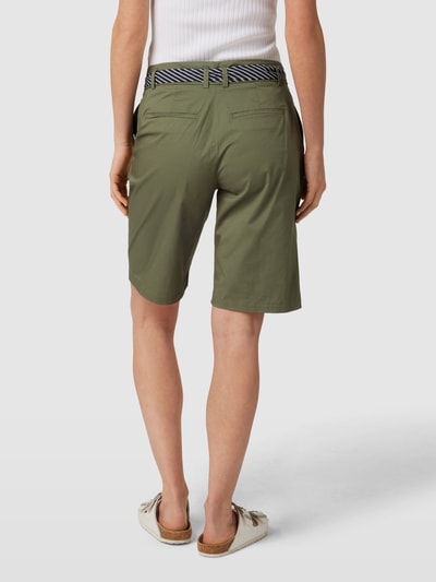 Christian Berg Woman Bermudas mit Stoffgürtel Oliv 5