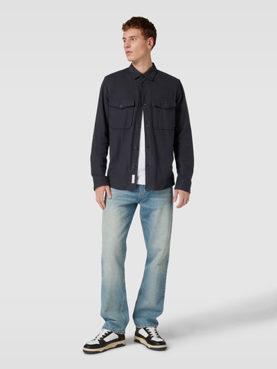 ONLY & SONS Freizeithemd mit Brusttaschen Modell 'MILO' Marine 1