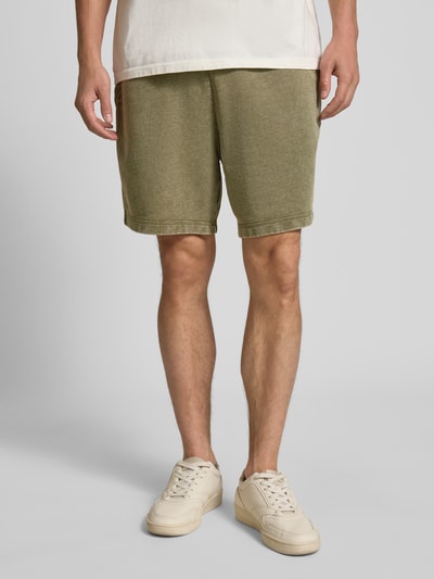 Hugo Blue Shorts mit elastischem Bund Modell 'Nebusho' Oliv 4