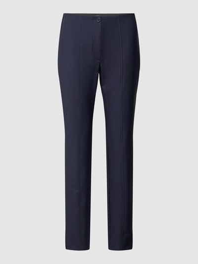 Betty Barclay Stoffen broek met siernaden Marineblauw - 2