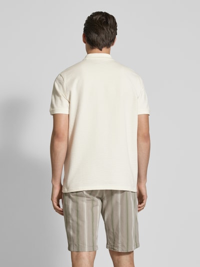 MCNEAL Poloshirt mit kurzem Reißverschluss Offwhite 5