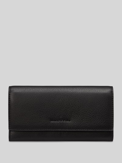 Marc O'Polo Portemonnaie aus Rindsnappa mit Münzfach Black 1