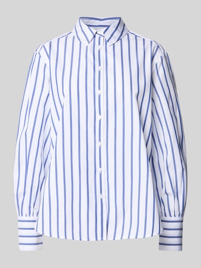 Brax Bluzka koszulowa z listwą guzikową model ‘VIC’ Granatowy 2