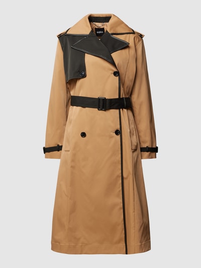 BOSS Black Women Waterafstotende trenchcoat in beige, model 'Caduca' Camel - 2