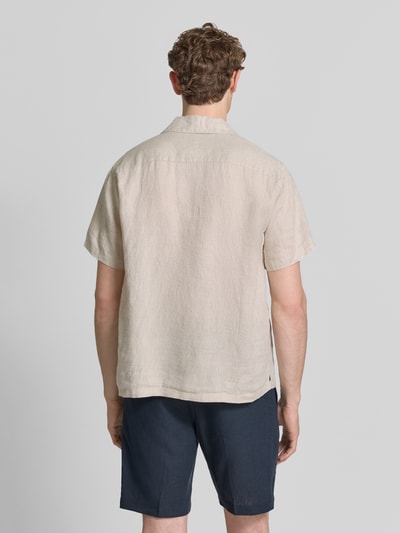 JACK & JONES Premium Regular Fit Leinenhemd Modell 'LAWRENCE' Beige Melange 5