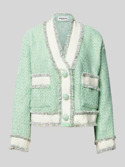 Essentiel Jacke in Bouclé-Optik Modell 'Hoola' Mint 2