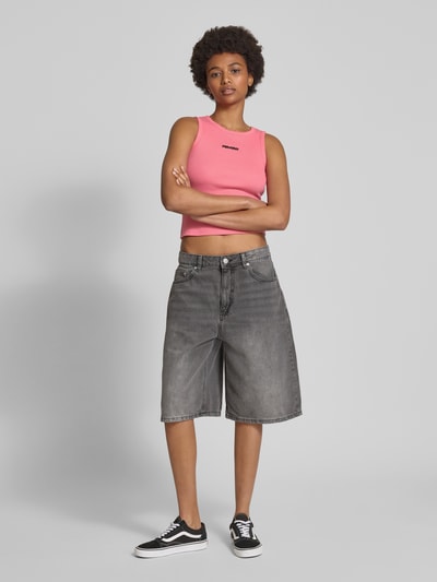 Review Tanktop met labelstitching Felroze - 1