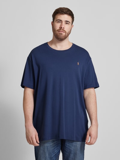 Polo Ralph Lauren Big & Tall PLUS SIZE T-shirt met labeldetail Marineblauw - 4