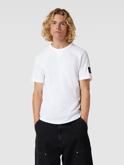 Calvin Klein Jeans T-Shirt mit Label-Patch Weiss 4
