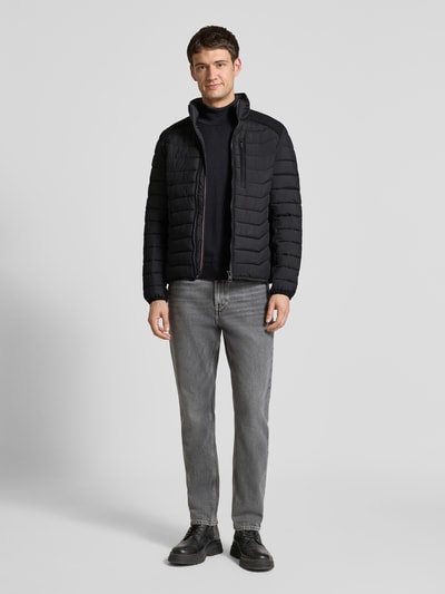 Tom Tailor Regular Fit Steppjacke mit Reißverschluss Black 1