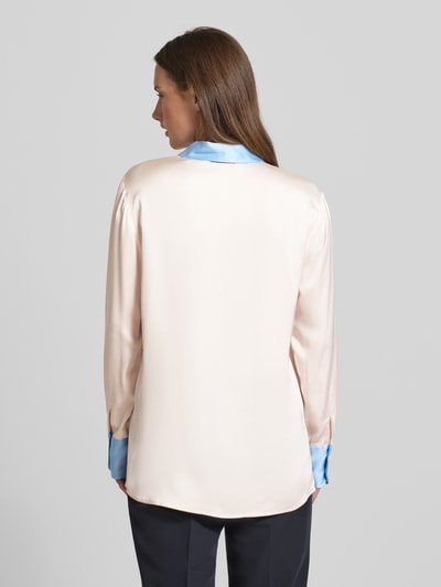 Emily Van den Bergh Bluzka koszulowa z wiskozy z wykładanym kołnierzem Złamany biały 5