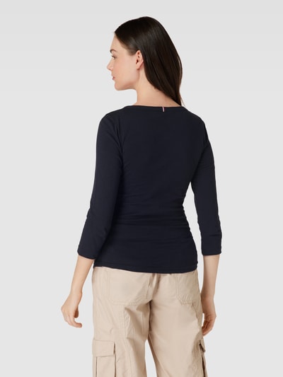 Tommy Hilfiger Longsleeve aus Baumwolle mit Label-Detail Marine 5