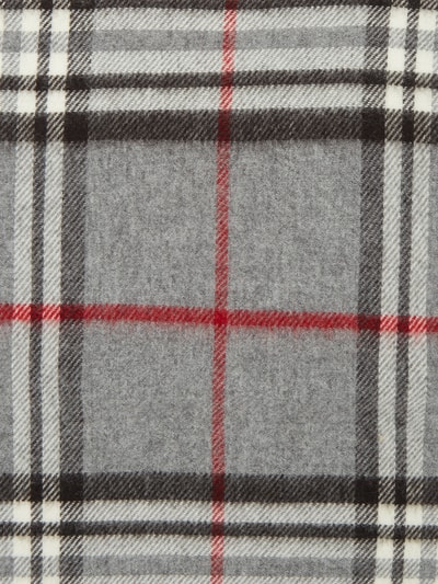 Fraas Schal mit Tartan-Karo Mittelgrau 4