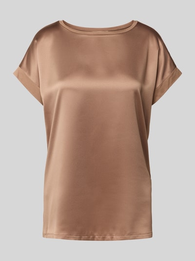 Christian Berg Woman T-shirt met kapmouwen Middenbruin - 2