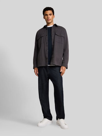 Tom Tailor Denim Regular Fit Sweatshirt aus Baumwoll-Mix Marine 1