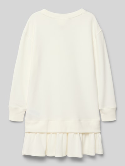 Polo Ralph Lauren Teens Sweatjurk met ribboorden Ecru - 3