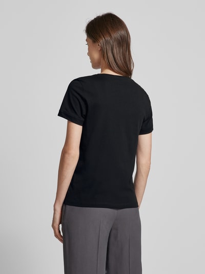 Tom Tailor T-shirt met labelprint Zwart - 5