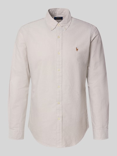 Polo Ralph Lauren Custom Fit Freizeithemd mit Button-Down-Kragen Beige 2