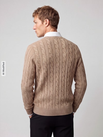 Polo Ralph Lauren Pullover mit Logo-Stitching Camel 5