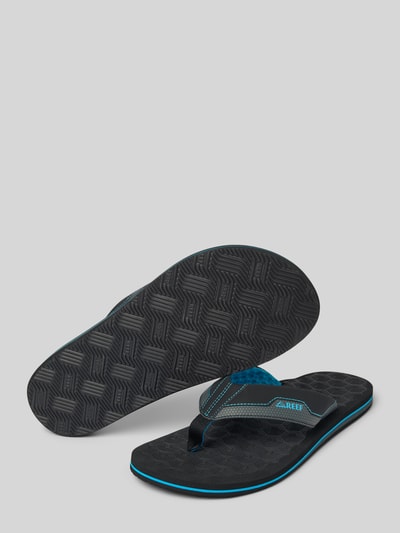 REEF Teenslippers met labeldetail, model 'The Ripper' Marineblauw - 4