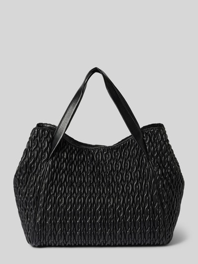 Liu Jo White Handtasche mit Strukturmuster Modell 'Cromite' Black 4