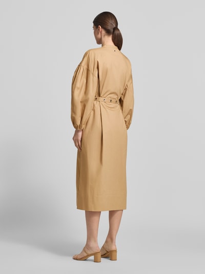 BOSS Orange Fließendes Freizeitkleid aus reiner Baumwolle Modell 'C_DELLYS' Beige 5