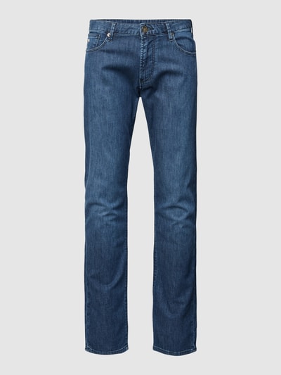 Emporio Armani Slim fit jeans in 5-pocketmodel Blauw - 2