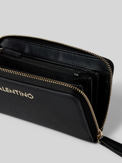 VALENTINO BAGS Portemonnee met labelapplicatie, model 'ZERO' Zwart - 3