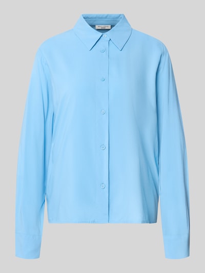 Marc O'Polo Denim Regular fit overhemdblouse van pure viscose Lichtblauw - 2