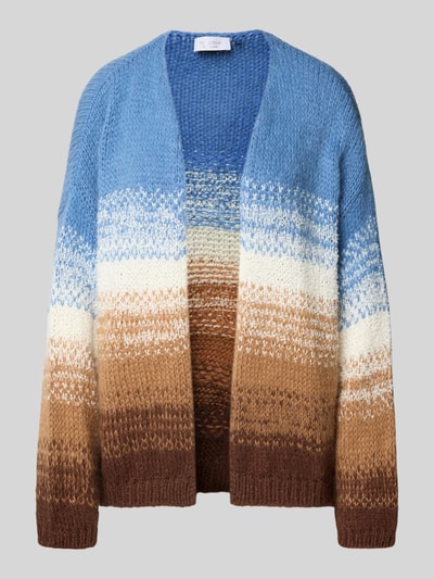 Rich & Royal Kardigan z prążkowanymi wykończeniami Szaroniebieski 2