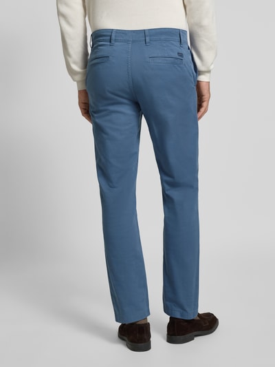 BOSS Orange Chinosy o kroju regular fit z mieszanki bawełny Królewski niebieski 5