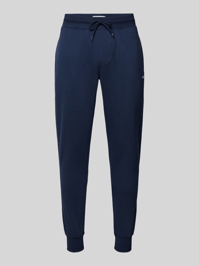 Tommy Jeans Spodnie dresowe o kroju slim fit z efektem melanżowym Niebieski 2