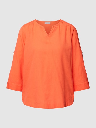 Fransa Bluse mit Tunikakragen Modell 'Maddie' Orange 2