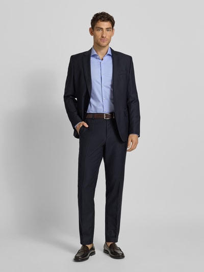 BOSS Slim fit zakelijk overhemd van puur katoen, model 'HANK' Bleu - 1