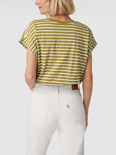 edc By Esprit T-shirt met elastische band Olijfgroen - 5