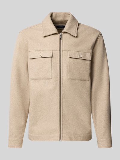 MCNEAL Hemdjacke mit Brusttaschen Modell 'JUNO' Taupe 1