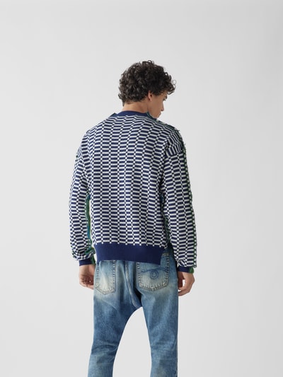 Marni Pullover im Patchwork-Look Gruen 5